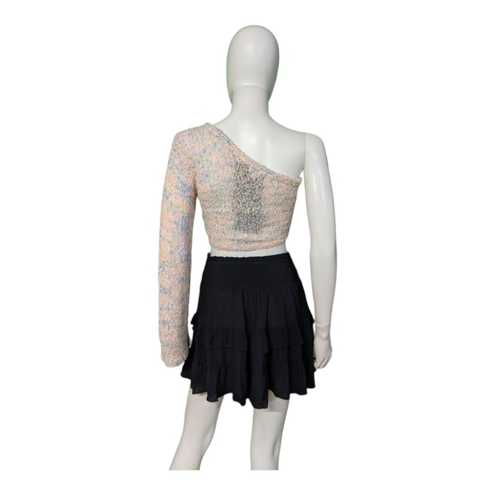 Le Lis Collection One Shoulder Ruched Top Multi S - Picture 3 of 12